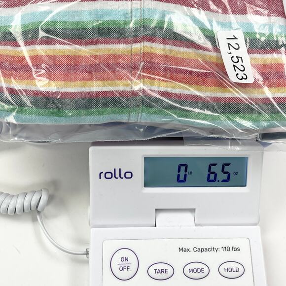 Old Navy Striped Linen Blend Skirt‎ Womens Size 12 Red Multicolor Coastal Resort - Picture 12 of 12